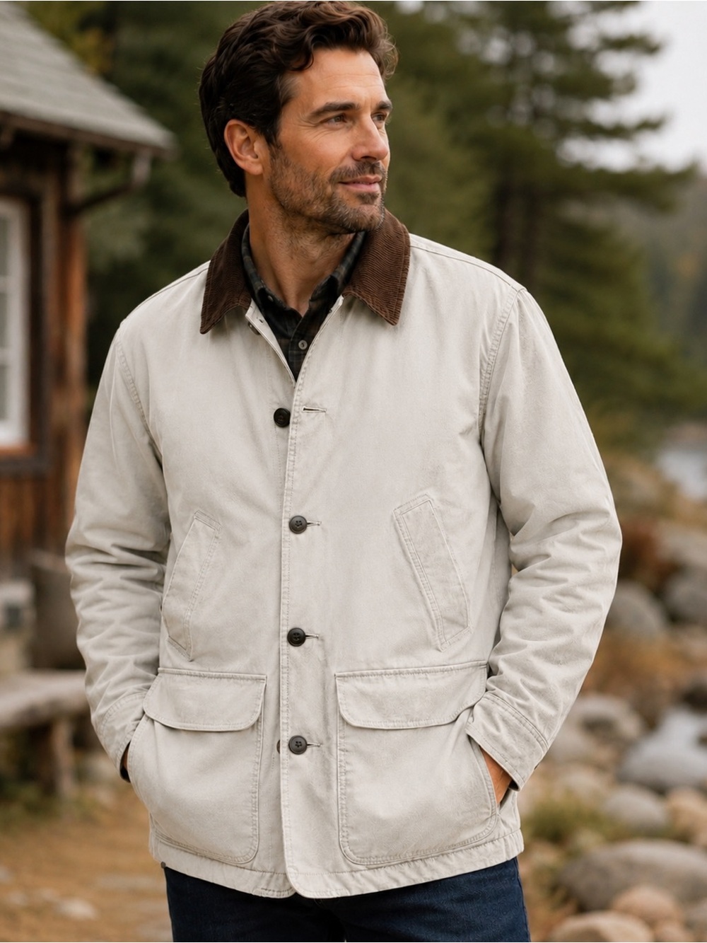 Vintage L.L.Bean Men’s M Regular Insulated Barn Coat Field Jacket Size M